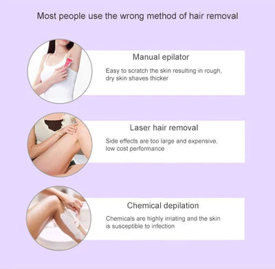 Souqely™Purple Epilator – آلة إزالة الشعر البنفسجية