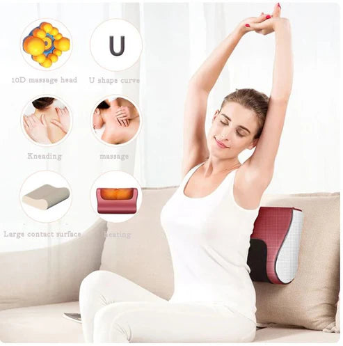 Souqely™ Red Pillow Massager – جهاز تدليك الوسادة الحمراء