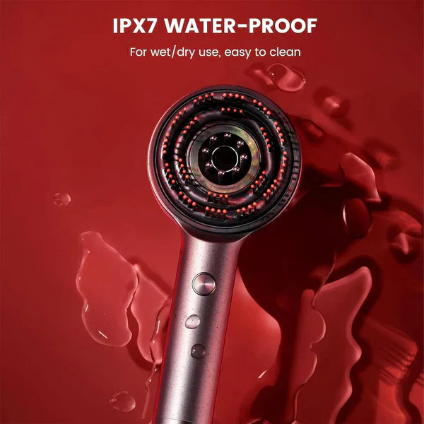 Souqely™ Scalp Massager Brush (Red) – فرشاة تدليك فروة الرأس (حمراء)